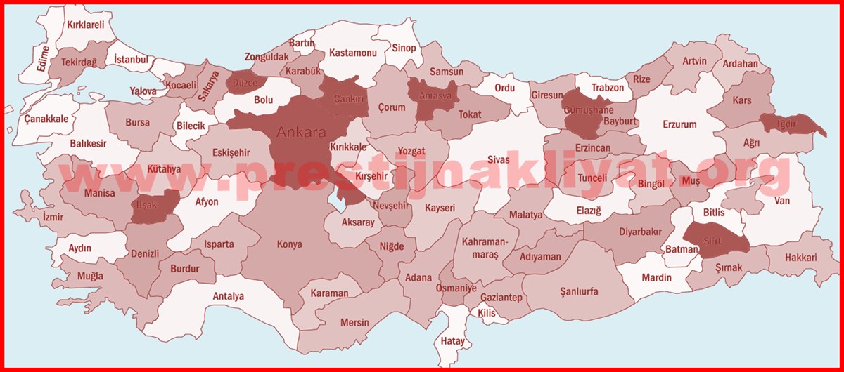 HİZMET SUNULAN BÖLGELER